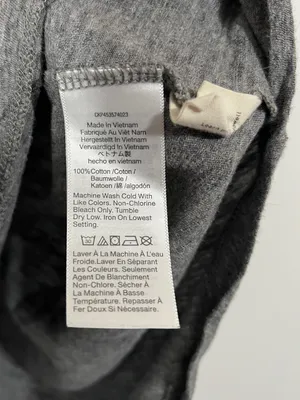 Madewell Organic Cotton Gray Slub T-shirt Size Large thumbnail 4