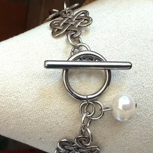 Handmade Penny & Celtic Knot Charm Bracelet thumbnail 6