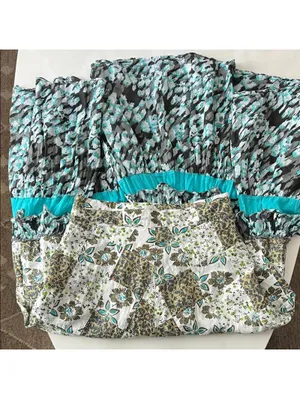 Anthropologie Raga Floral Patchwork Cotton Boho Earth Tones Maxi Skirt M $185 thumbnail 5