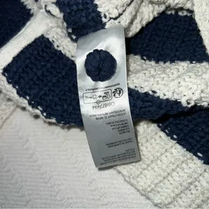 Anthropologie Pilcro Striped Henley Pullover Sweatshirt Women’s S Oversized thumbnail 11