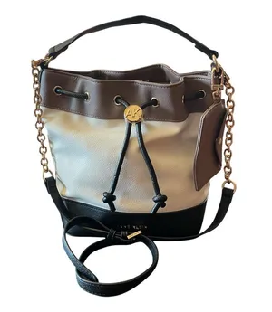 ANNE KLEIN Colorblock Bucket Bag Crossbody Shoulder Purse Drawstring Card Holder thumbnail 1