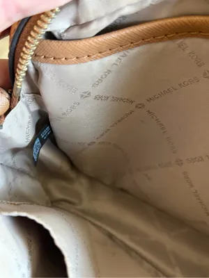 Michael Kors Brown and Tan Signature Crossbody thumbnail 6