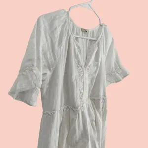KATE & SAM Tiered Mini Dress Women‎ Size S White Eyelet Ruffle Lace Boho Summer thumbnail 15