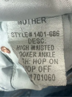 Mother High Waisted Looker Ankle Jeans Size 31 thumbnail 8