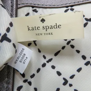 Kate Spade Newbury Lane Sally Crossbody Bag Silver Saffiano Leather Turnlock Bag thumbnail 11
