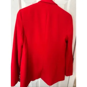 Express women’s red blazer size XS dry cleaned stylish classy work attire thumbnail 3