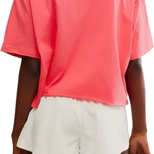 Free People Movement NWT Inspire Cotton Graphic T-Shirt Women’s XL Hibiscus Pink thumbnail 3