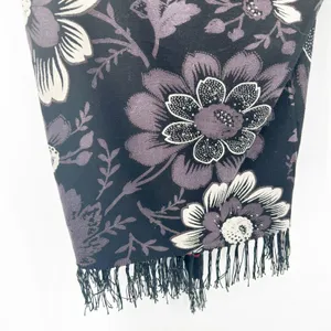 Desigual Womens Boho Dark Detroit Fringe Floral Open‎ Front Knit Cardigan Size L thumbnail 6