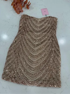 Hello Molly Rose Sequin Strapless Mini Dress thumbnail 3