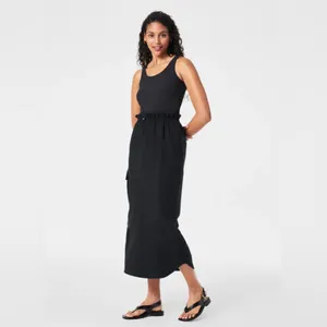 NWT Spanx Casual Fridays Cargo Maxi Dress in Black Sz XS‎ $168 thumbnail 7