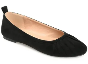 Journee Womens Flats Size 7.5 Black Tannya Slip-On Round Toe Ballet Dress Shoes thumbnail 1
