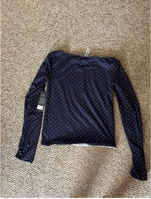 Kimberly Women’s Long Sleeve Polka Dot Top thumbnail 3