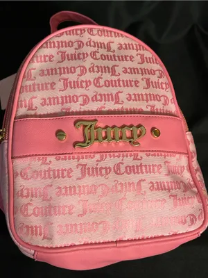 Juicy Couture Pink Logo Mini Backpack with Gold Accent NWT thumbnail 11