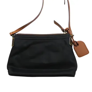 Vintage Dooney & Bourke Black and Brown Nylon Crossbody Bag Shoulder Bag thumbnail 3