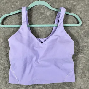 Lululemon Align Tank Top Women 8 Purple Cropped Built In Bra Pads Athletic Yoga thumbnail 2