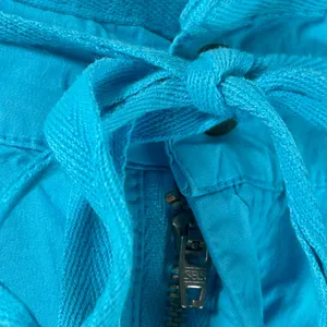 Fresh Produce Womens XL Turquoise Blue Cotton Stretch Drawstring Straight Pants thumbnail 8