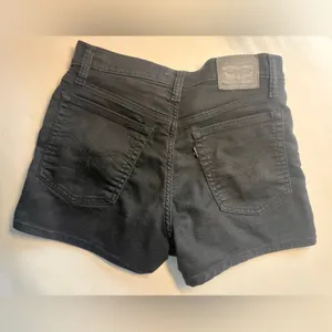 Levis high rise shorts 29 black thumbnail 3