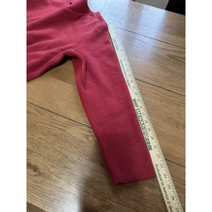LL Bean Women Size Large‎ Red V Neck Sweater Red Polyester Blend Classic Vintage thumbnail 6