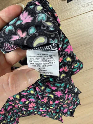 Jenni Sleepwear Floral Black Elastic-Waist Women’s Shorts XL thumbnail 4