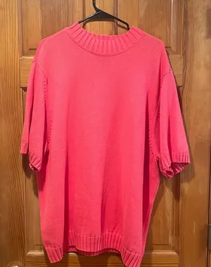 Appleseed’s women’s plus size short sleeve sweater size 3X . thumbnail 1