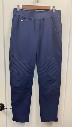 Figs Moto Scrub Pant Navy Blue‎ Stretch Pull On Medical Women’s Medium TW2022 thumbnail 1