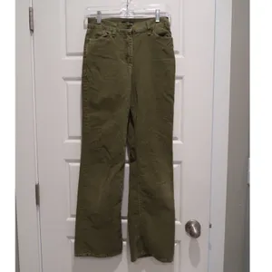 IVKO Womens Olive Green High‎ Waist Corduroy Pants EU 38 Capsule Cotton Europe thumbnail 2