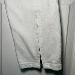 Tory Burch White Super Skinny Jean Zipper Ankle Detail Size 28 thumbnail 4