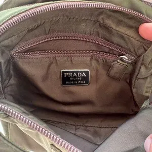 Prada Dark Green Nylon Toiletry Bag thumbnail 2
