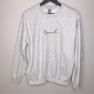Harry Styles Christmas Lights TPWK Grey Sweatshirt Size‎ M thumbnail 1
