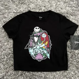 Disney New Juniors' Nightmare Before Christmas Halloween Graphic T-Shirt thumbnail 1