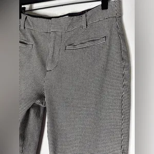 maeve anthropologie Houndstooth Crop‎ Straight Leg Black And White Pants Size 2 thumbnail 3