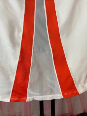 Under Armour White Sleeveless Polo Tank with Purple & Orange Trim M thumbnail 8