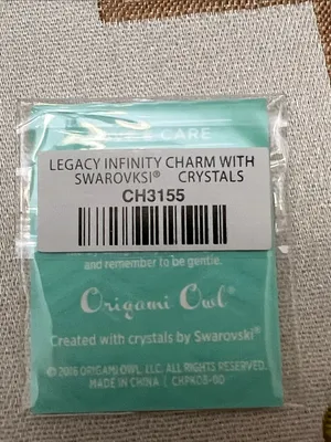 Origami Owl Silver Crystal Infinity Hair Pin thumbnail 4
