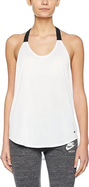 NIKE Elastika Solid Women's Tank Top Size Medium thumbnail 1