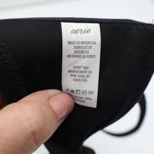 Aerie Womens Black Lightly Lined Underwire Bikini Top Adjustable Straps 34D thumbnail 2