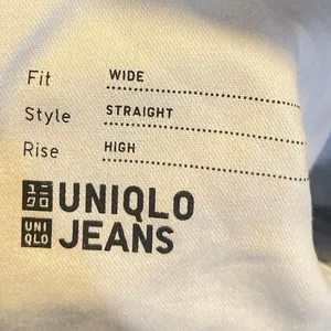Uniqlo Drapey Denim Pleated Relaxed Wide Leg Denim Pants SZ 5 Streetwear Y2K thumbnail 5