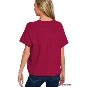 Zenana Viscose Round Neck Top & Pants Set‎ - Small thumbnail 3