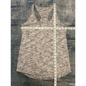 Lululemon Tiger Space Dye Black White Essential Tank Size 10 thumbnail 4