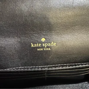 Kate Spade‎ Black Harlow Algonquin Leopard Wallet thumbnail 6