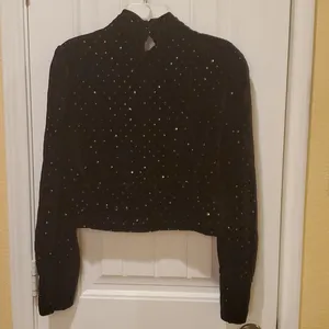 ZARA Velvet sparkling top Size L thumbnail 6