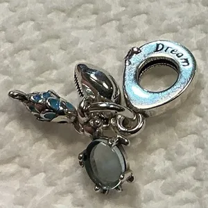 Pandora Fish Sea Turtle Conch Triple Dangle Charm 791697C01 S925 thumbnail 2