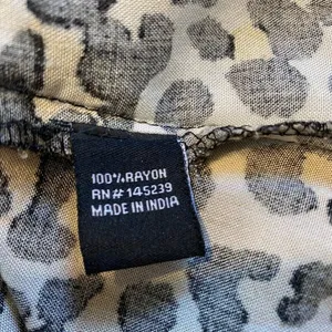Style Envy Mini Dress XL‎ Leopard Animal Print Beige Black Belted Button thumbnail 10