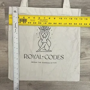 Royal Codes Lightweight Canvas Open Top Tote thumbnail 3