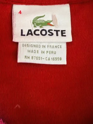 Lacoste Men's Red 1/4 Zip Cotton Interlock Pullover Sweatshirt thumbnail 5