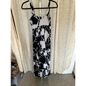 Alfani Hawaiian Inspired Floral Abstract Twisted Front Sleeveless Maxi Dress S thumbnail 2