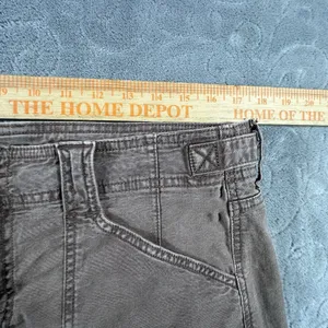 American Eagle Stovepipe Wide Leg Pants Womens 10 Stretch Waist Buckles Brown thumbnail 14