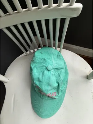 Pawley’s Island South Carolina Mint Green Embroidered Baseball Cap thumbnail 6
