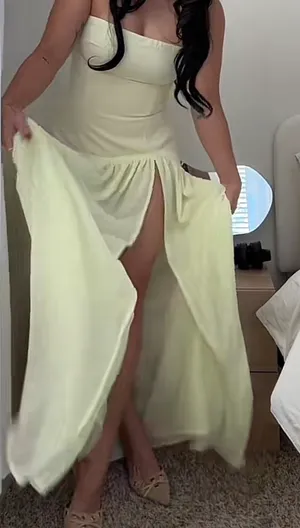Peppermayo Eden Dress Strapless Maxi Yellow thumbnail 6