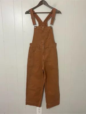Abercrombie & Fitch Utility Overalls Brown Wide Leg Size S thumbnail 2