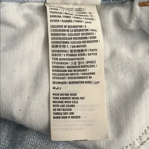 Abercrombie & Fitch Light Blue Denim Shorts used good condition thumbnail 9